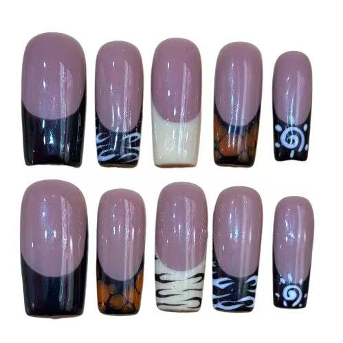 Summer Forest Acrylic Square Press On Nail - MaYonail Store