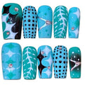 Azul Nature Acylic Square Press On Nail - MaYonail Store