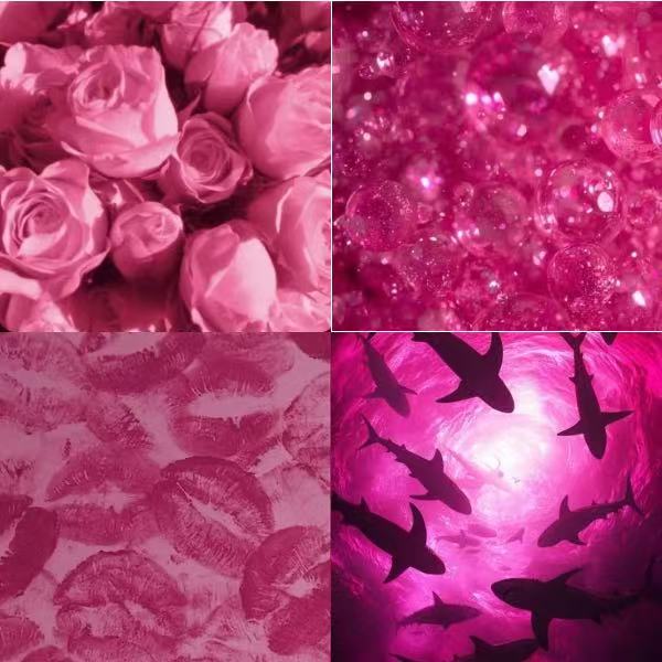 Barbie Pink  Acrylic Almond  Press On Nail