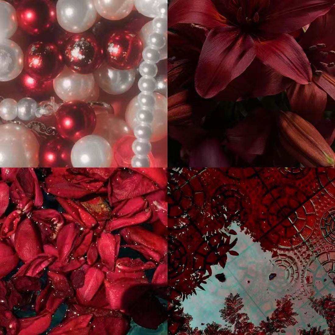 Blooming Lillies Acrylic Almond Press On Nail