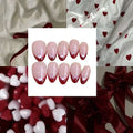 Bow Love Acrylic Almond Press On Nail - MaYonail Store