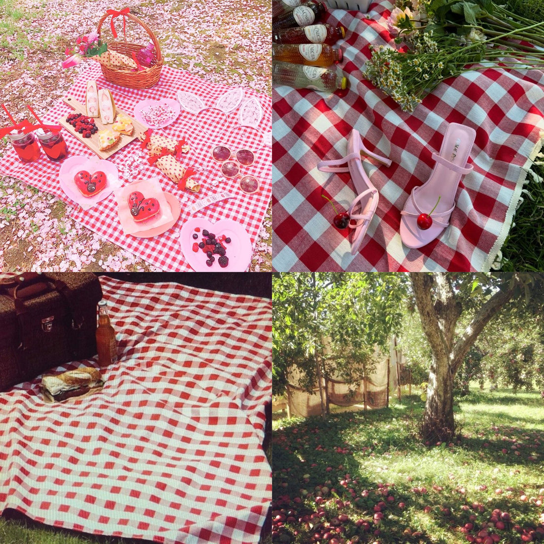 Jammy Picnic Acrylic Coffin Press On Nail