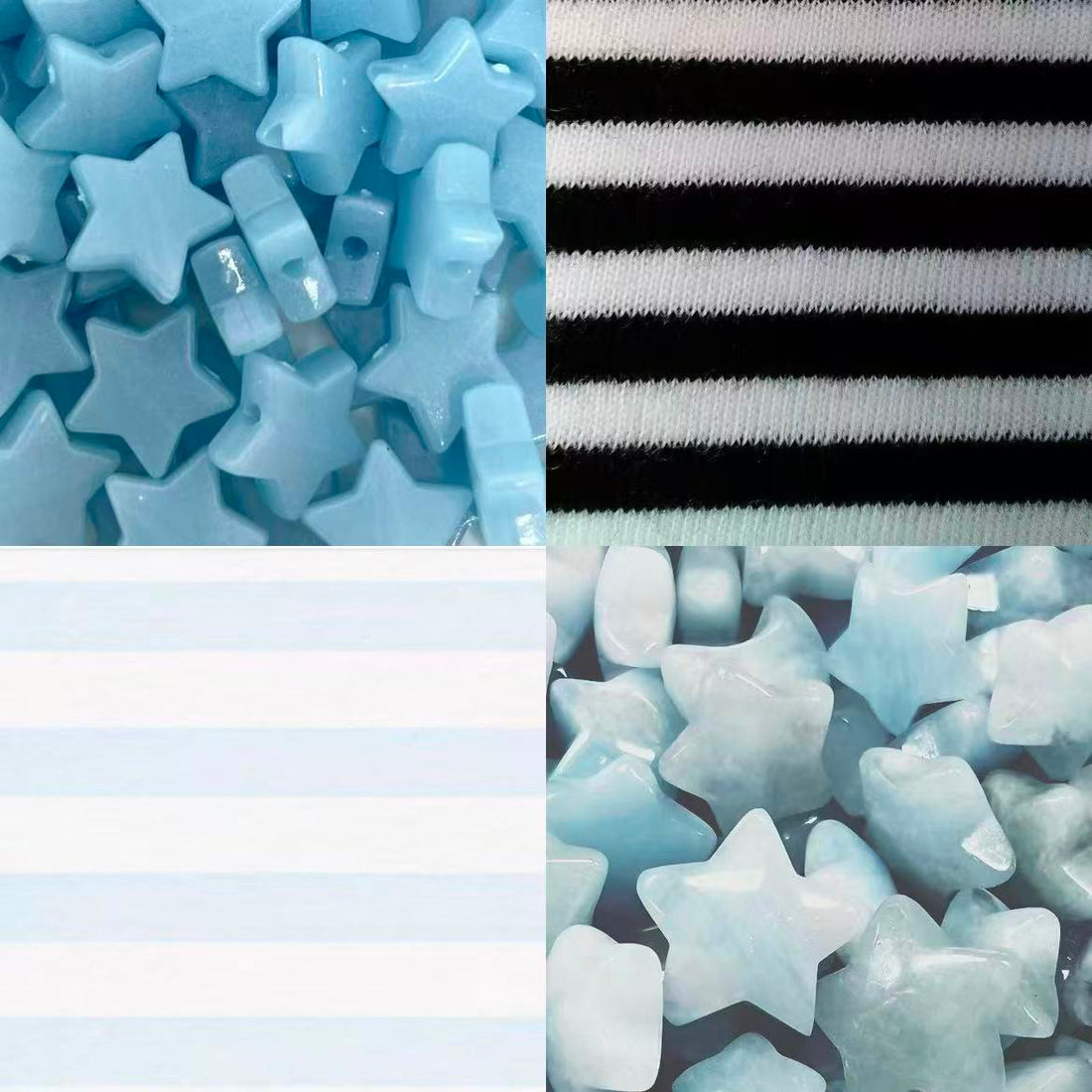 Cherry Starstruck Acrylic Square Press On Nail