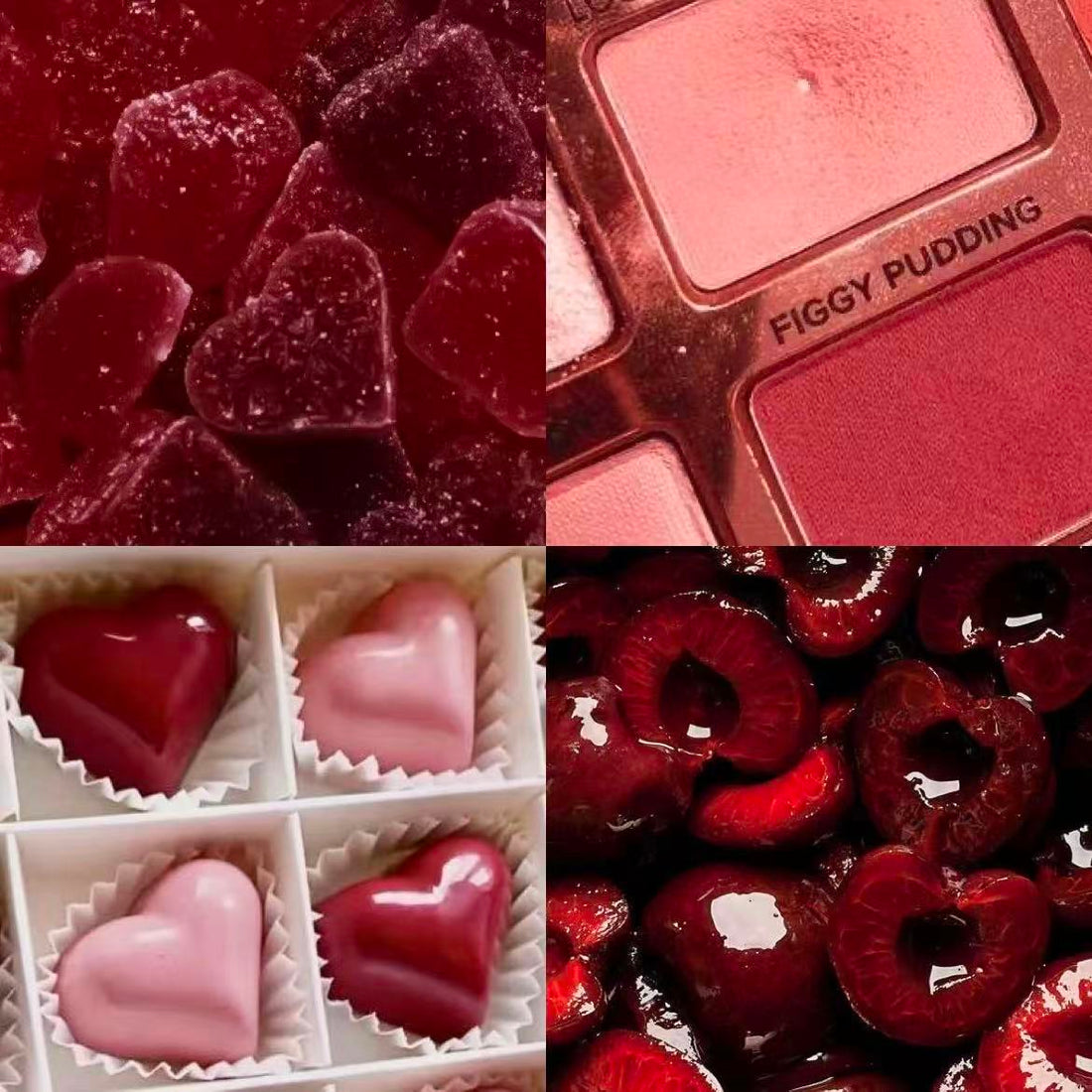 Cherry French Acrylic Almond Press On Nail