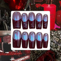 Red Carpet Acrylic Square Press On Nail - MaYonail Store