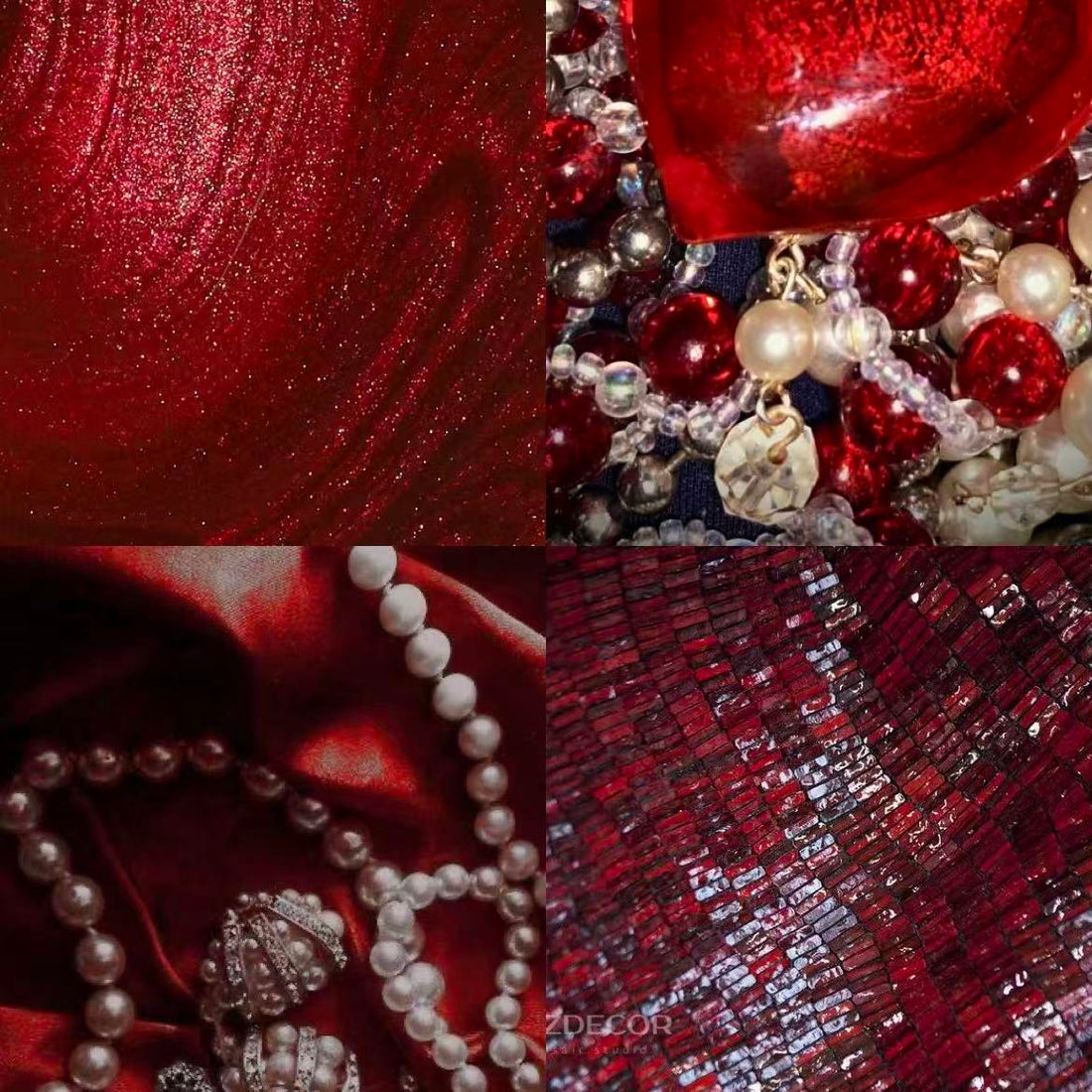Crimson Chains Acrylic Coffin Press On Nail - MaYonail Store