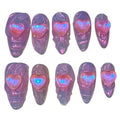 Crystal Jewels Acylic Almond Press On Nail - MaYonail Store