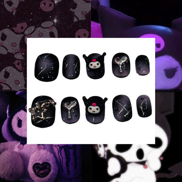 Cyber Kuromi Acrylic Square Press On Nail