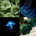Emeralds Flowers Acrylic Stiletto Press On Nail - MaYonail Store