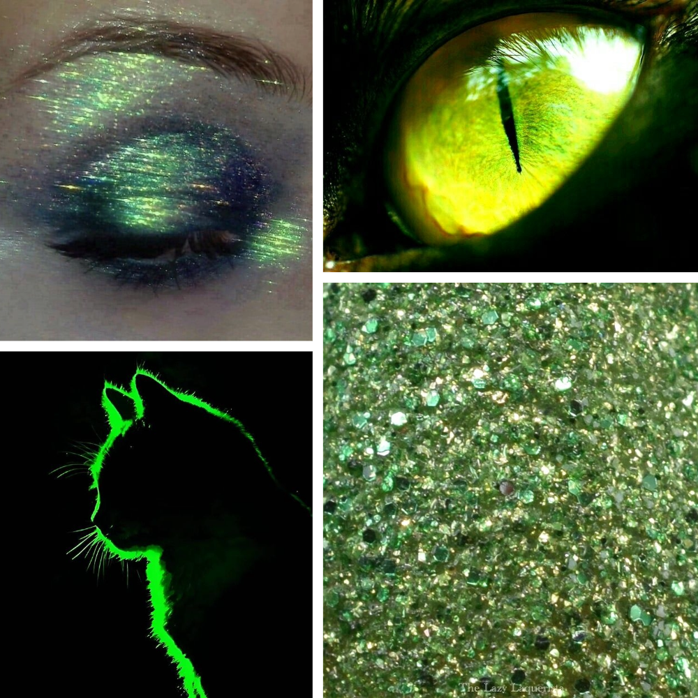 Emerald Eyes Acrylic Square Press On Nail