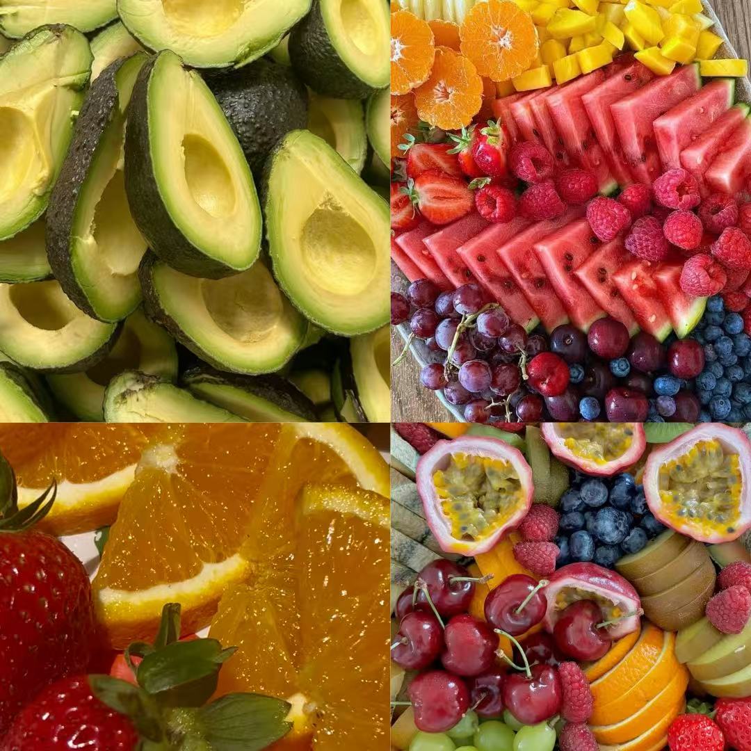 Fruit Bowl  Acrylic Almond Press On Nail