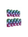 Galactic Starfall Acrylic Coffin Press On Nail - MaYonail Store