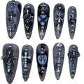 Gothic Charm Acrylic Almond Press On Nail - MaYonail Store