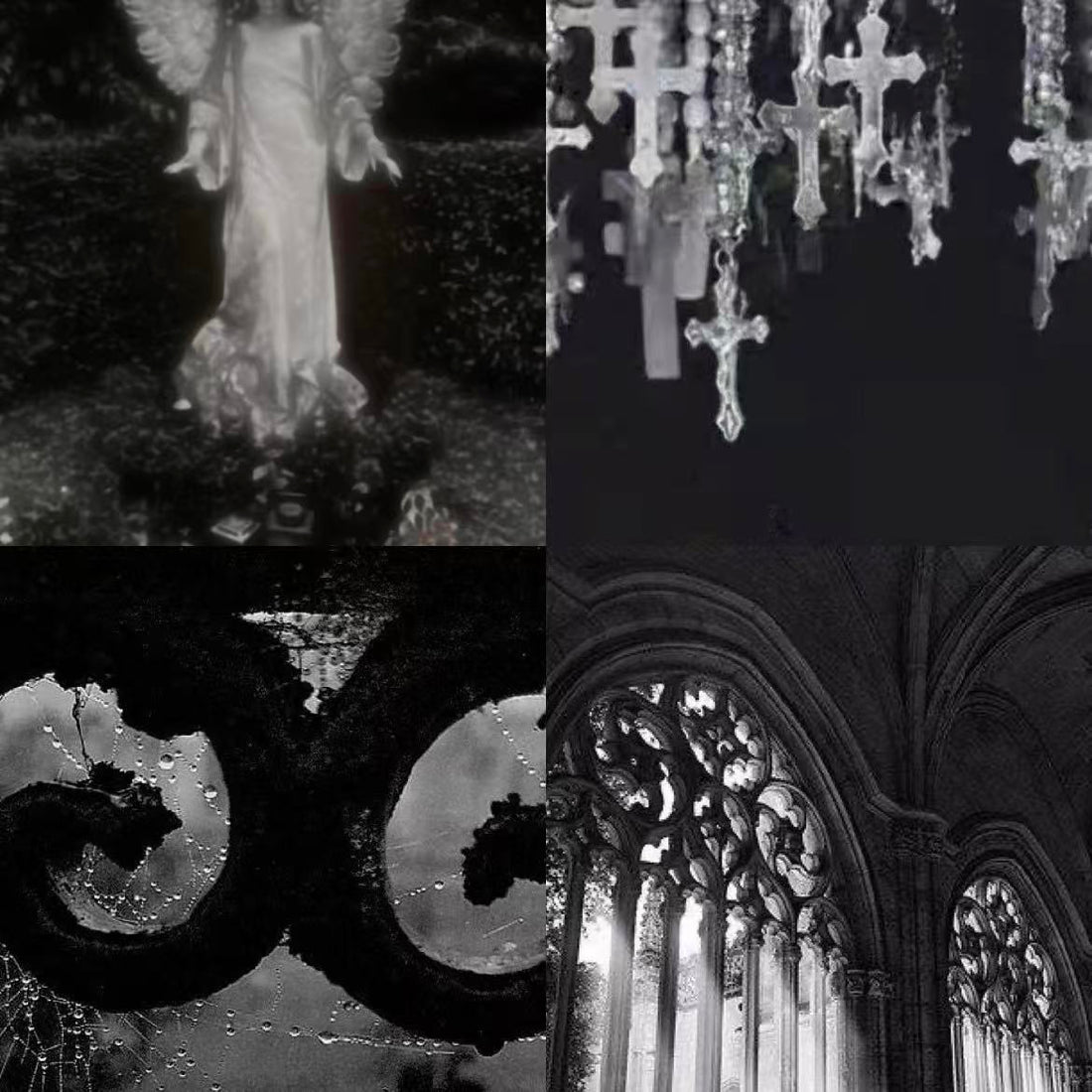 Gothic Cathedral Acrylic Coffin Press On Nail