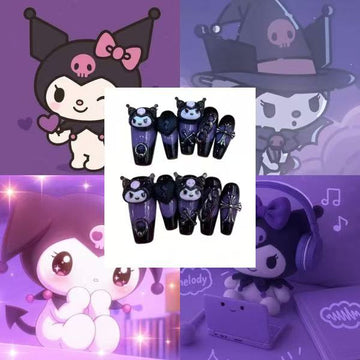 Heartbreaker Kuromi Acrylic Coffin press On Nail (Copy) - MaYonail Store
