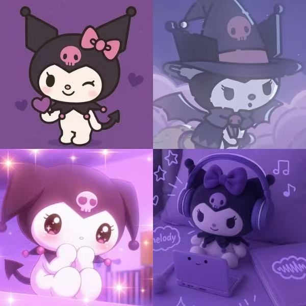 Heartbreaker Kuromi Acrylic Coffin press On Nail (Copy) - MaYonail Store