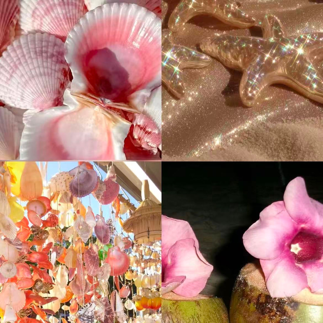 Beach Vibes Acrylic Almond Press On Nail