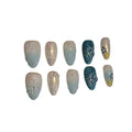 Icy Blossom Acrylic Almond Press On Nail - MaYonail Store