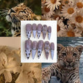 Lepoards Flower Acrylic Stiletto Press On Nail - MaYonail Store