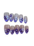 Lilac Garden Acrylic Almond Press On Nail - MaYonail Store