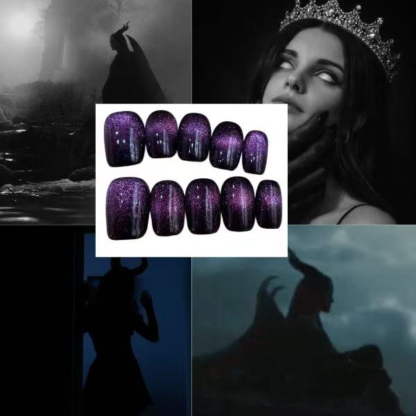 Misstress Of Evil Acrylic Square Press On Nail - MaYonail Store