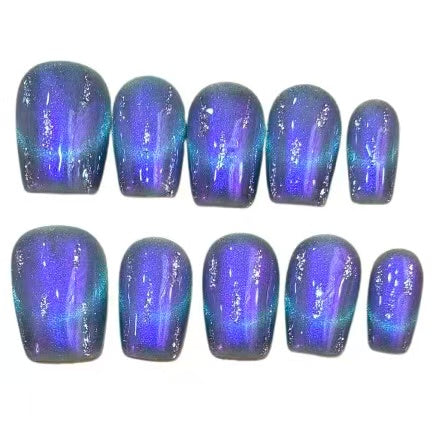 Northern Lights Acrylic Square Press On Nail - MaYonail Store