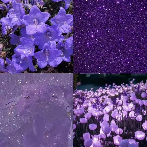 Ombre Purple Acrylic Round Press On Nail