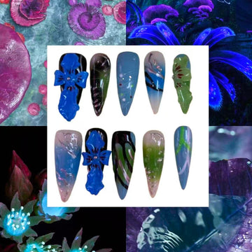 Pandora's Nature Acrylic Stiletto Press On Nail