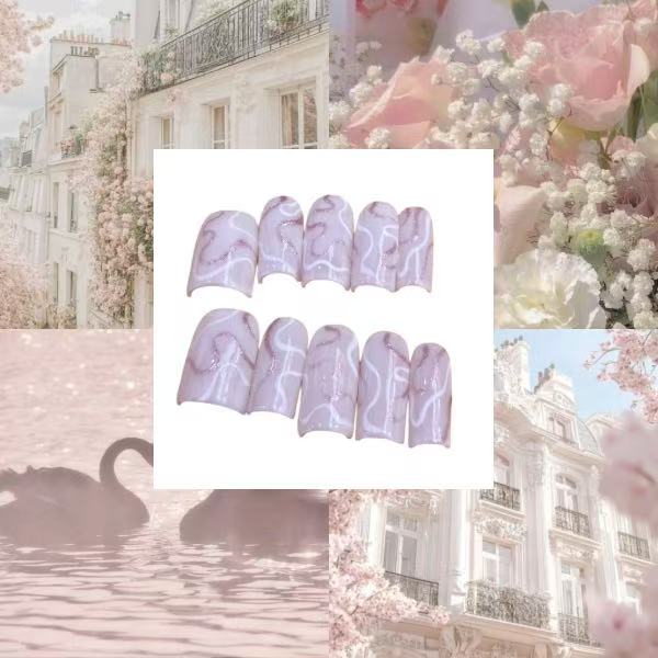 Paris Weekend  Acrylic Coffin press On Nail - MaYonail Store