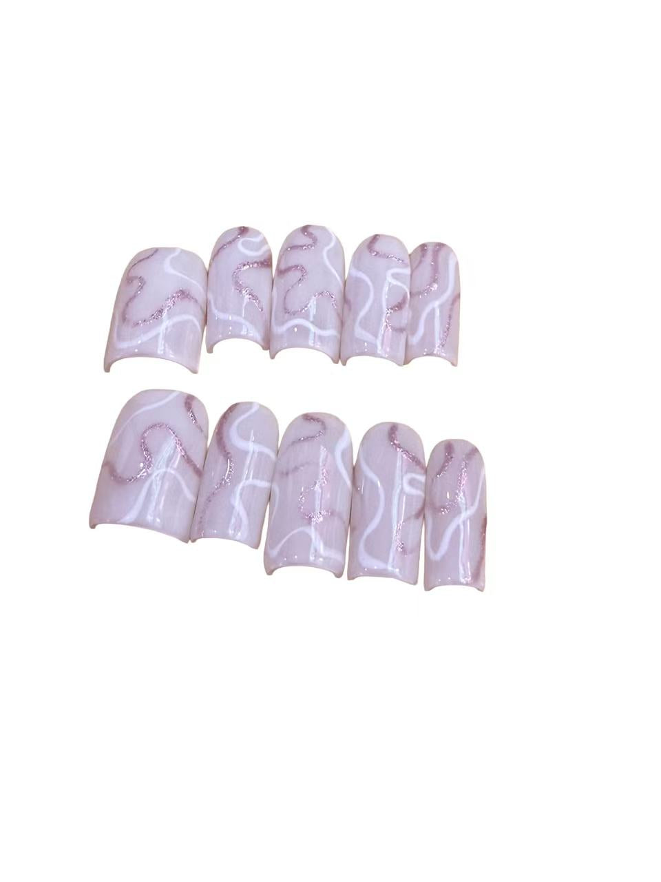 Paris Weekend  Acrylic Coffin press On Nail - MaYonail Store