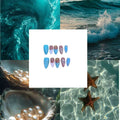 Pearl Tide Acrylic Almond Press On Nail - MaYonail Store