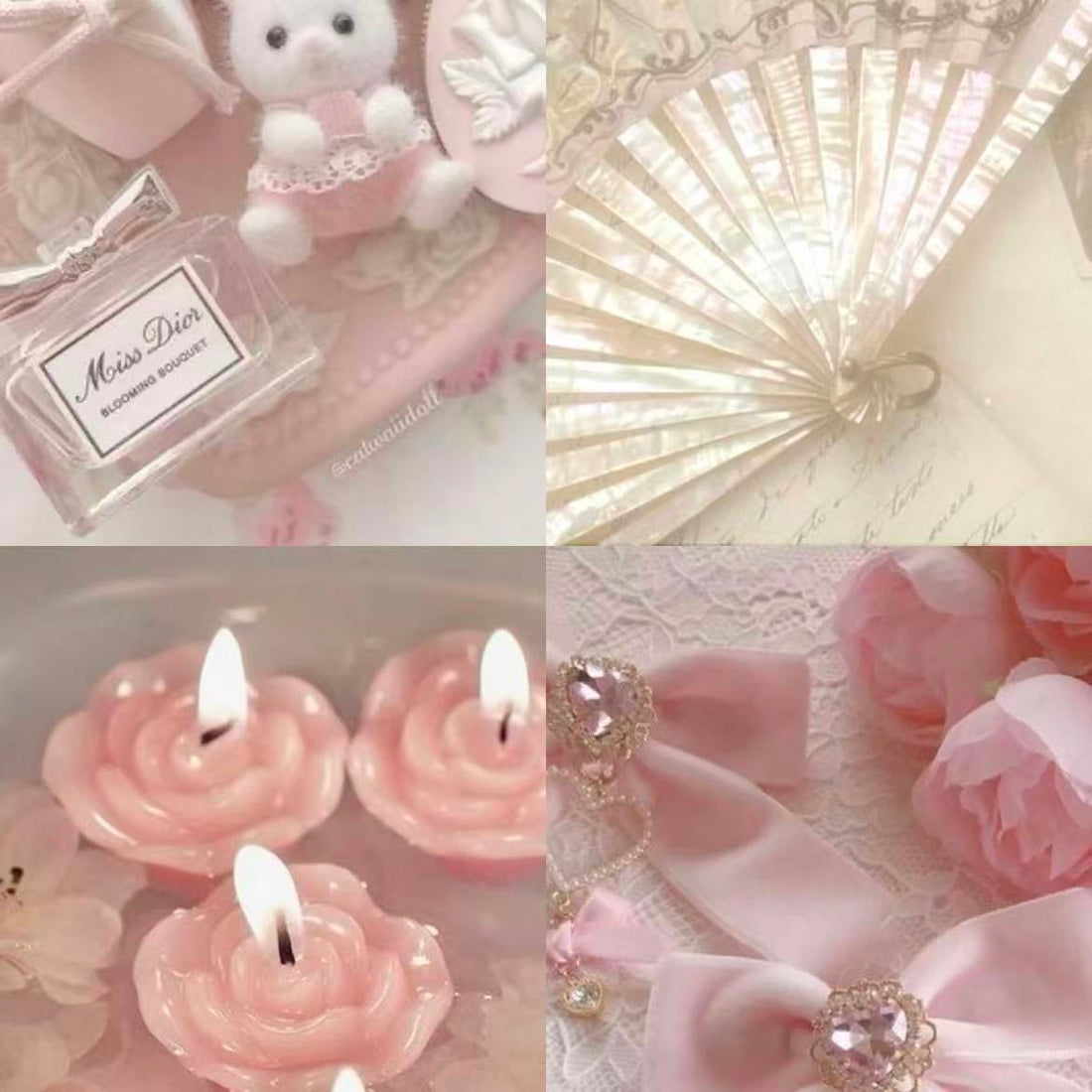 Pearl French Acrylic Almond Press On Nail