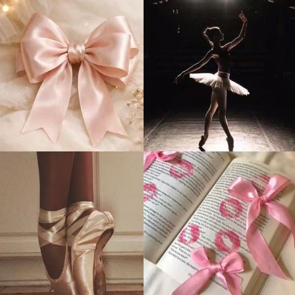 Pink Ballet Acrylic Almond Press On Nail