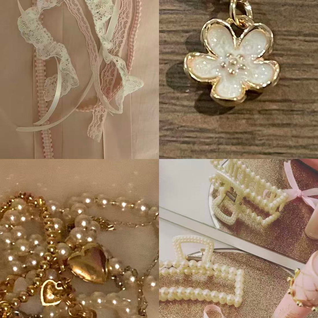 Pink Champagne Acrylic Square Press On Nail