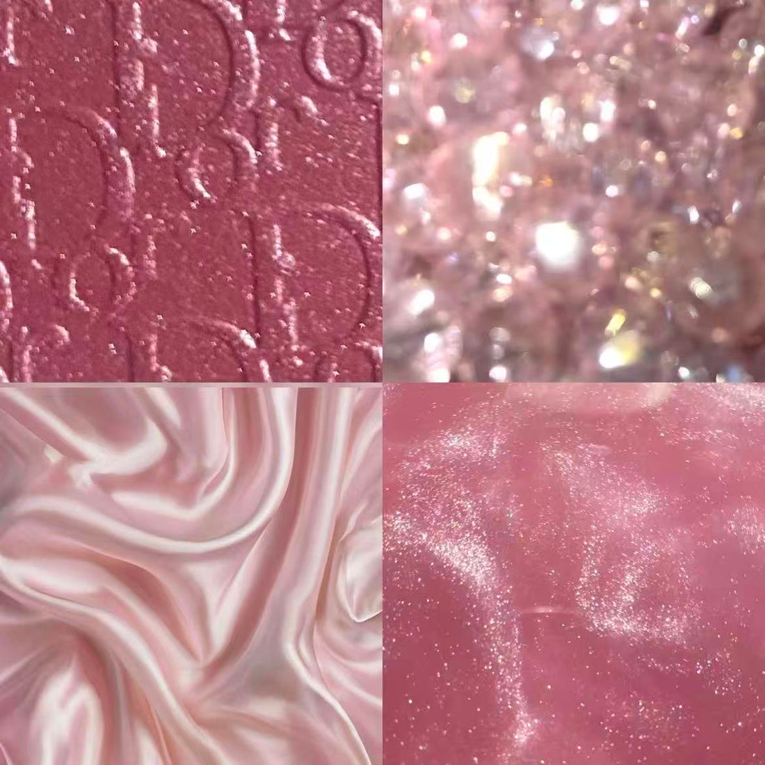 Pink Chrome Acrylic Almond Press On Nail