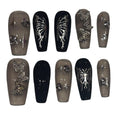 Elegant Butterfly Acrylic Coffin Press On Nail - MaYonail Store