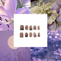 Lilac Lily Acrylic Square press On Nail L14 - MaYonail Store