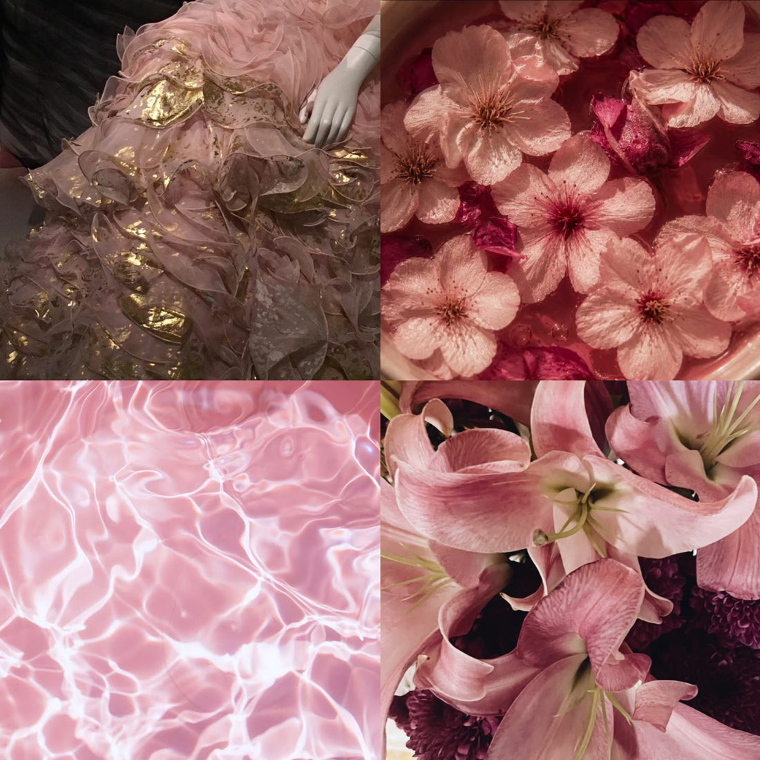Golden Pink Blush Acrylic Square press On Nail L118 - MaYonail Store