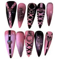 Romantic Goth Acrylic Stiletto Press On Nail - MaYonail Store