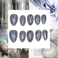 White Monster Acrylic Almond press On Nail - MaYonail Store