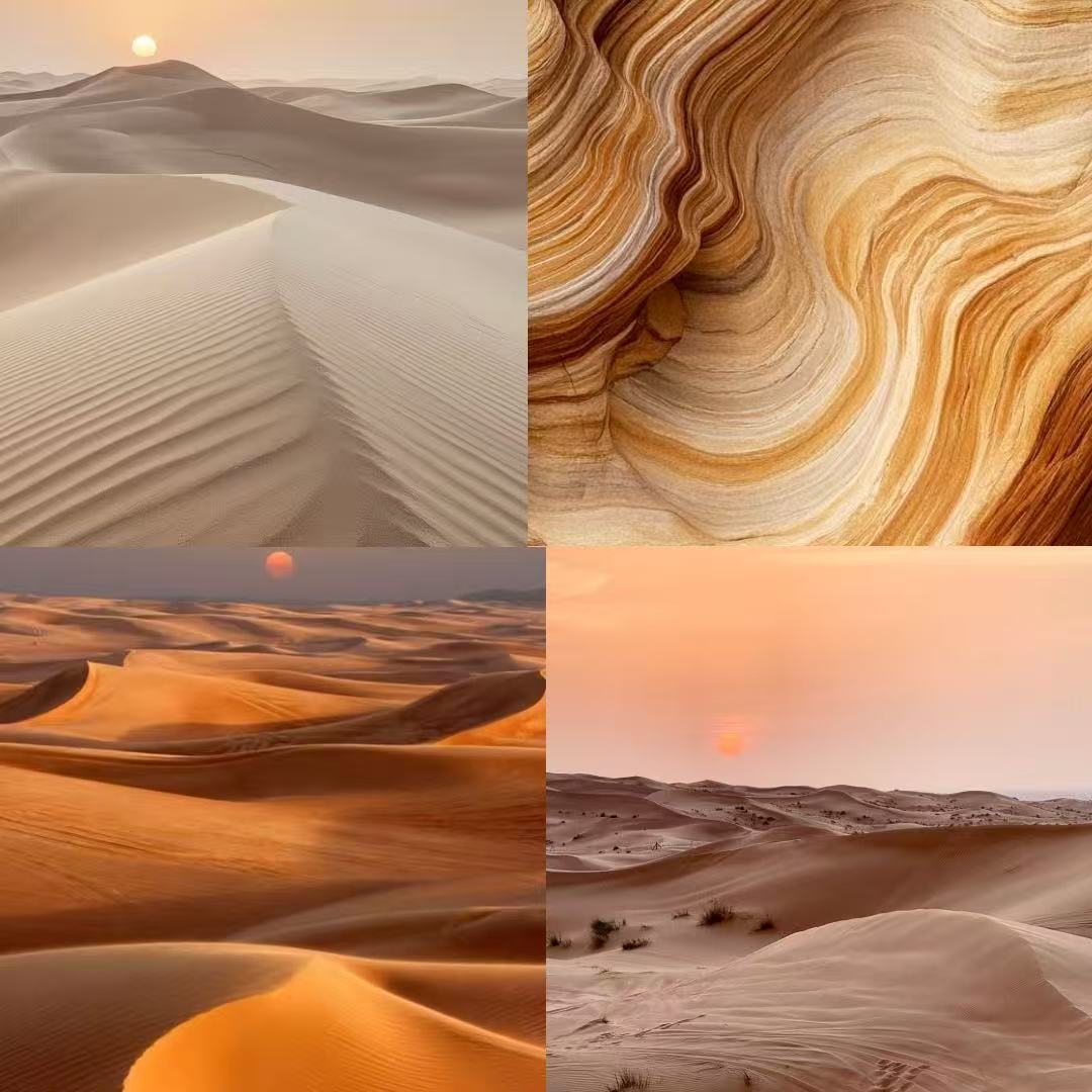 Sand Dune Acrylic Square Press On Nail