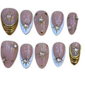 Shining Star Acrylic Almond Press On Nail - MaYonail Store