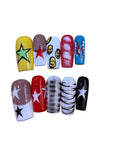 Smiley Star Acrylic Square Press On Nail - MaYonail Store