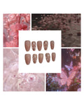 Sparkling Blush Acrylic Oval Press On Nail - MaYonail Store