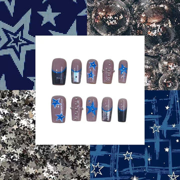 Rockstar Acrylic Square Press On Nail