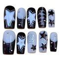 Star Shimmer Acrylic Square Press On Nail - MaYonail Store