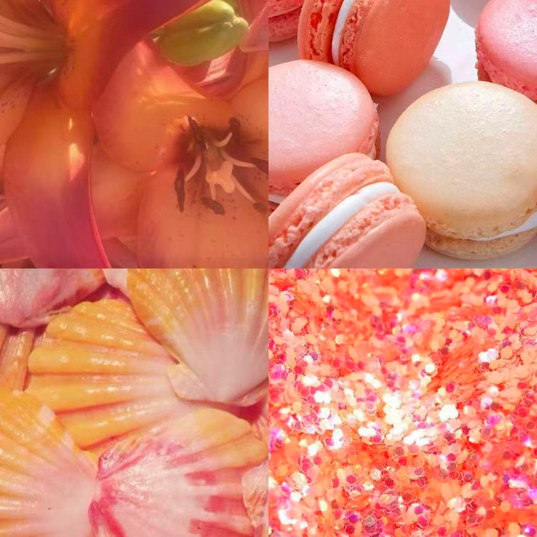 Summer Sunset Square Press On Nail - MaYonail Store