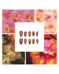 Tropical Bloom Acrylic Almond Press On Nail - MaYonail Store