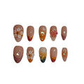 Tropical Bloom Acrylic Almond Press On Nail - MaYonail Store