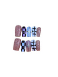 Wonderland Jester Acrylic Square Press On Nail Y418 - MaYonail Store